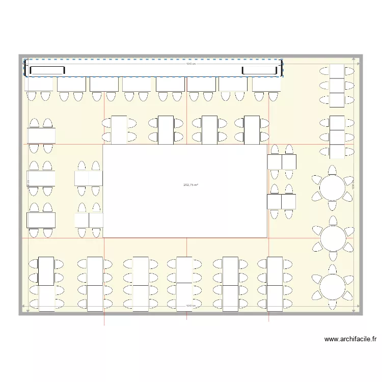 FAMILY BURGER ETAGE. Plan de 