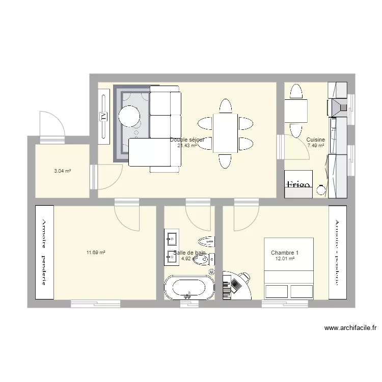 appartement. Plan de 