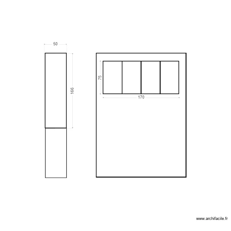 verri&egrave;res Ruben Lauriston. Plan de 