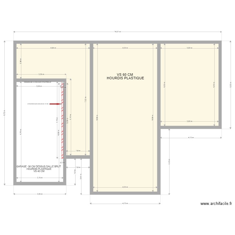 SEZGIN VS. Plan de 4 pièces et 106 m2