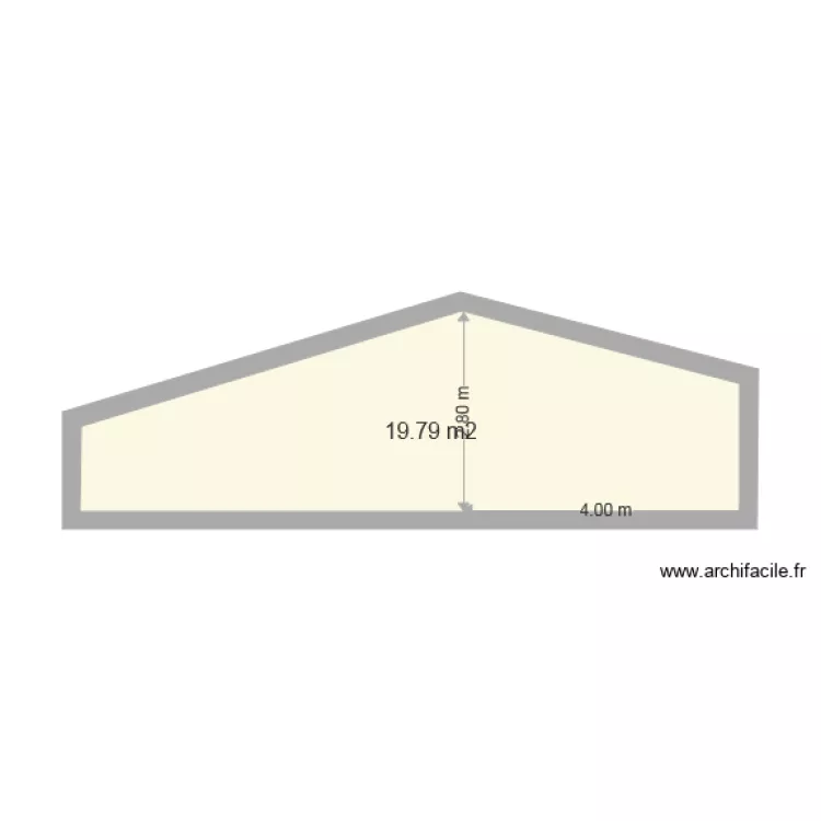 Mur de refend. Plan de 