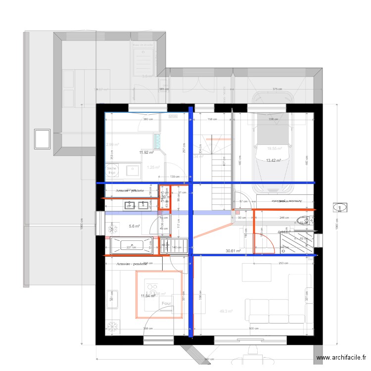 sdb pour abel. Plan de 0 pièce et 0 m2