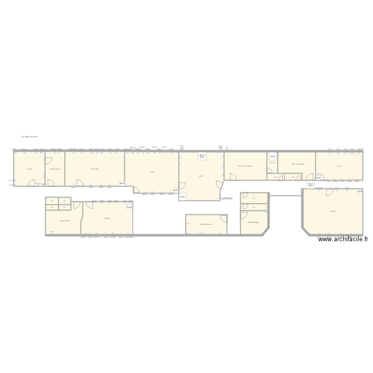 Schéma locaux. Plan de 0 pièce et 0 m2