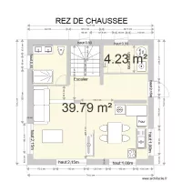 plan carr&eacute; etage
