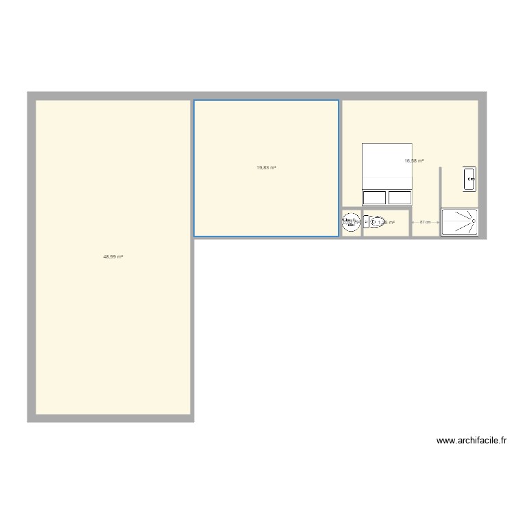GRENIER LIFFOL. Plan de 0 pièce et 0 m2 GRENIER LIFFOL. Plan de 0 pièce et 0 m2