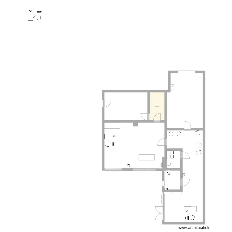 Cabinet. Plan de 0 pièce et 0 m2