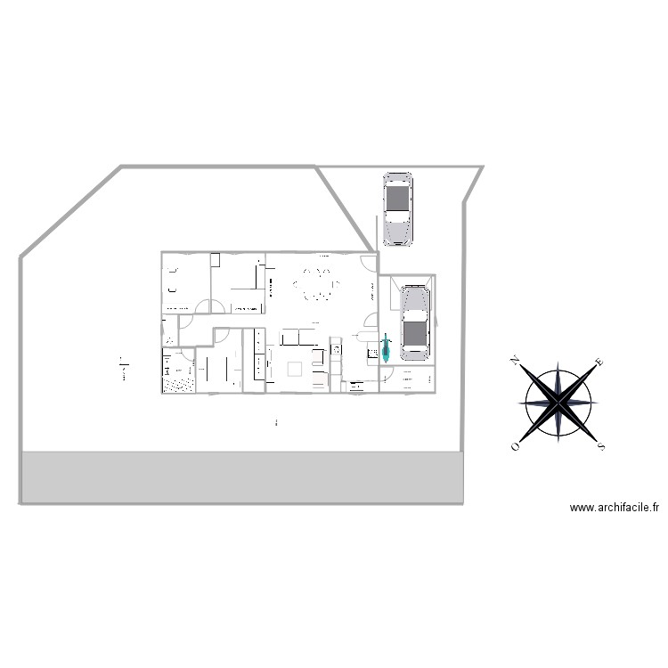 TERRAIN MEES. Plan de 2 pièces et 10 m2