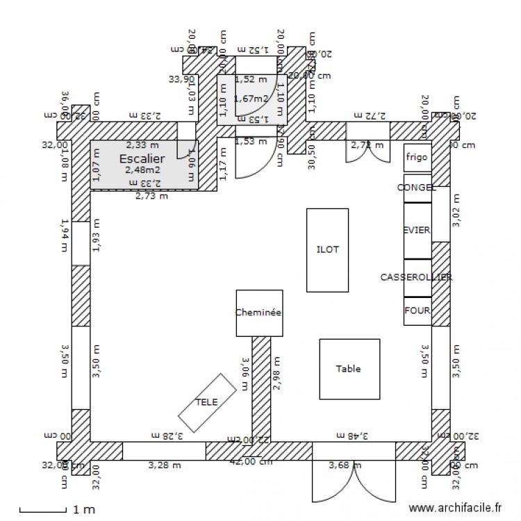 CHALET FUSTE DD RDC. Plan de 0 pièce et 0 m2