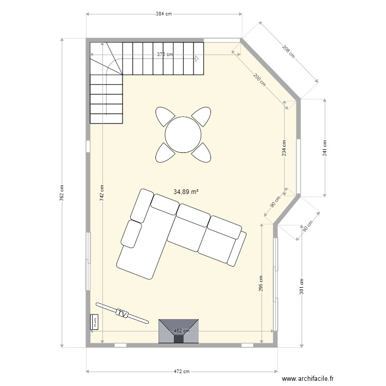 salon 109T. Plan de 0 pièce et 0 m2