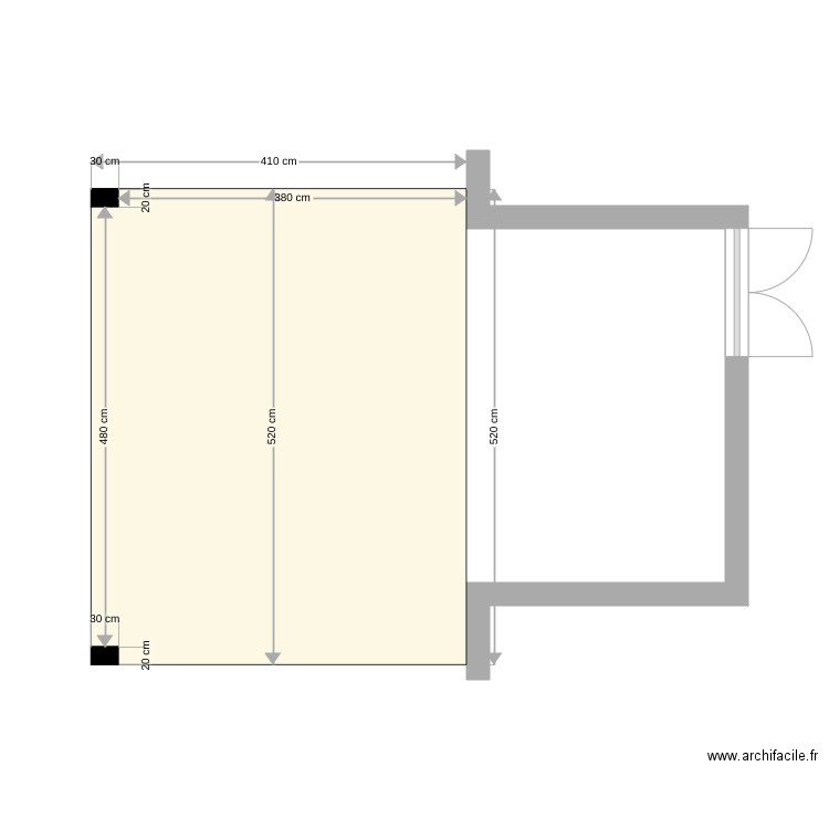 auvent cuisine T3. Plan de 0 pièce et 0 m2