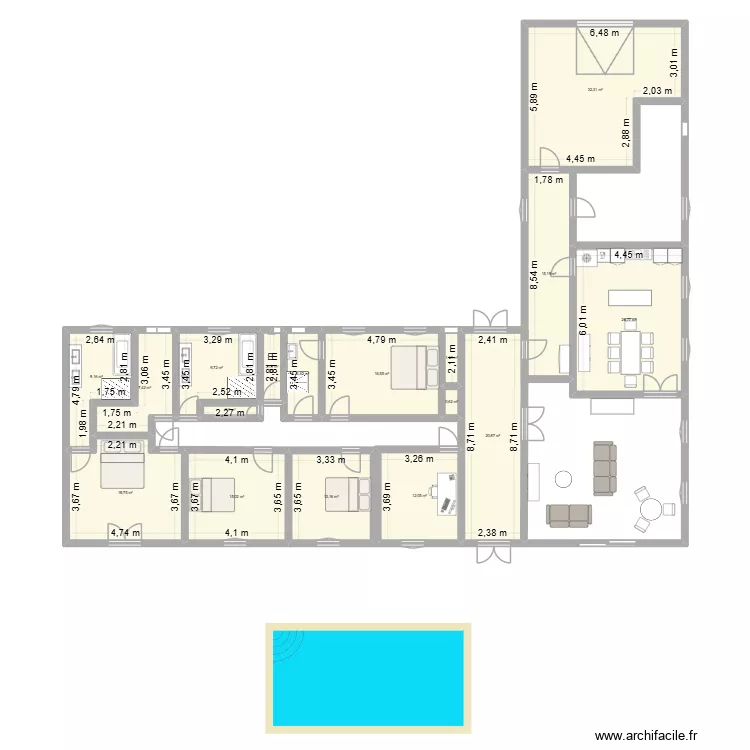 bois de serre. Plan de 17 Pièces et 205 m² bois de serre. Plan de 17 Pièces et 205 m²
