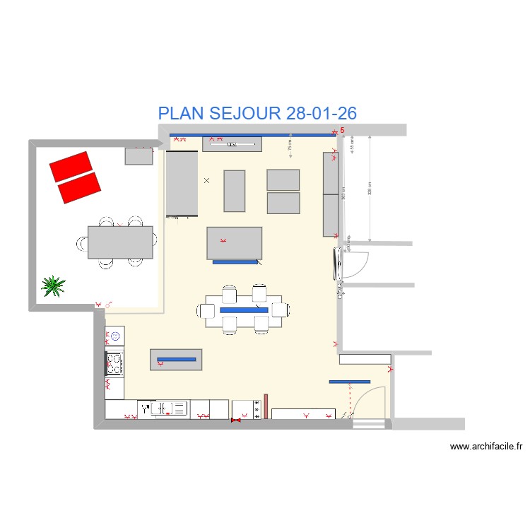 PLAN - SEJOUR 28-01-26 - 1-50. Plan de 0 pièce et 0 m2 PLAN - SEJOUR 28-01-26 - 1-50. Plan de 0 pièce et 0 m2