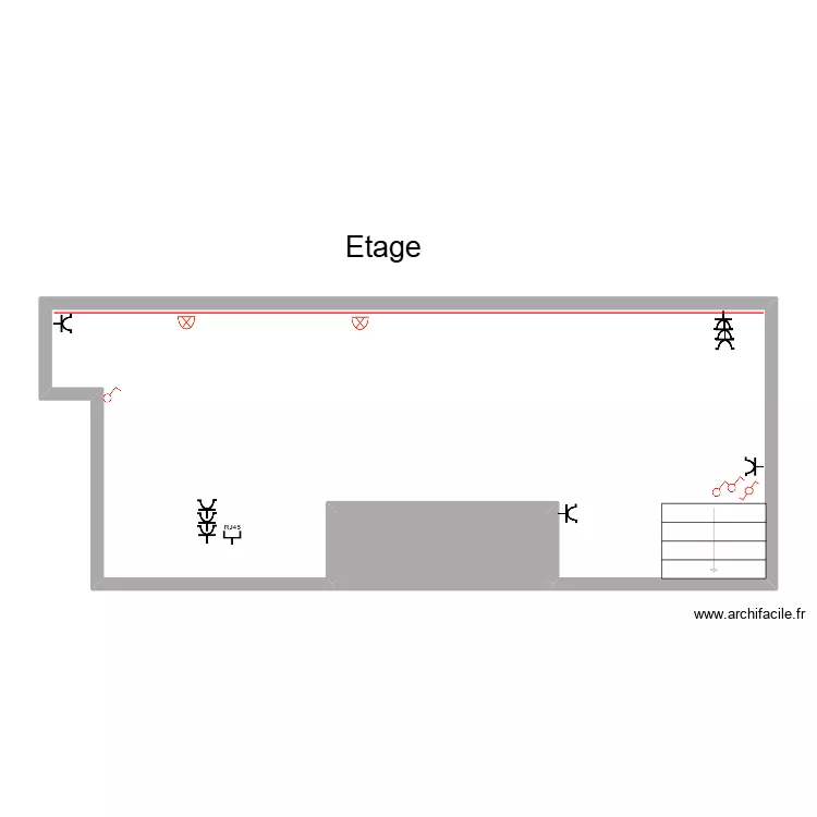 Deborah etage. Plan de 2  et 86 m²