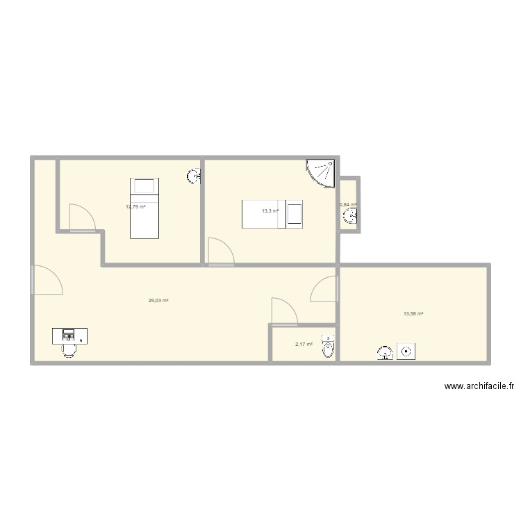 Local tribunal. Plan de 0 pièce et 0 m2