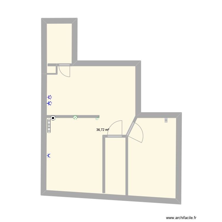 2P M COUIC. Plan de 0 pièce et 0 m2