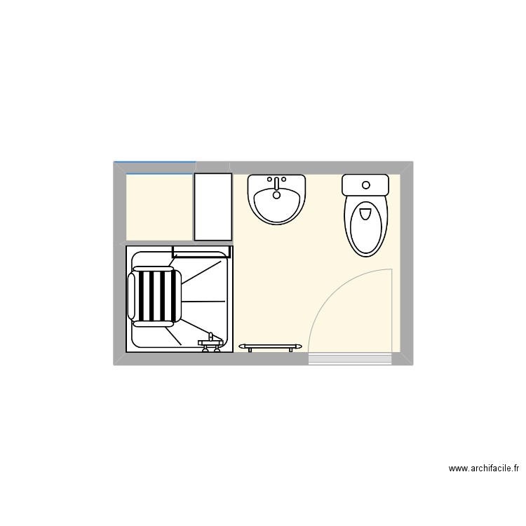 Hutzinger. Plan de 3 pièces et 3 m2