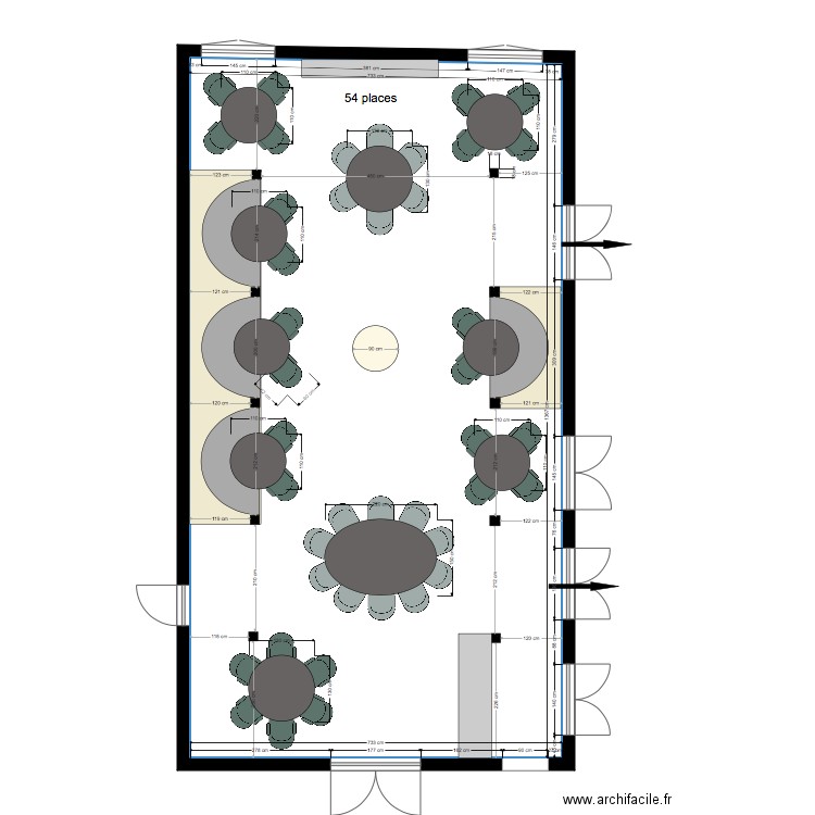 Restaurant B. Plan de 0 pièce et 0 m2