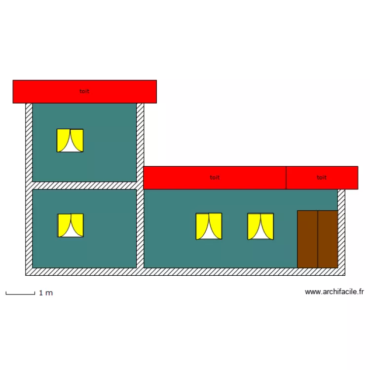 exterieur lateral. Plan de 