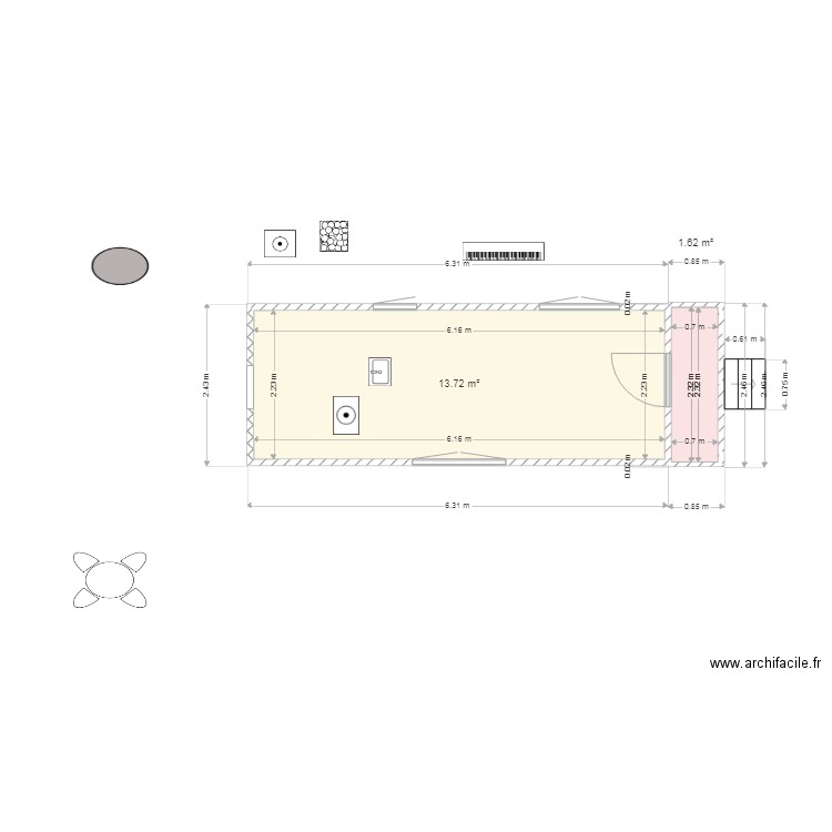 roulsik delay. Plan de 0 pièce et 0 m2