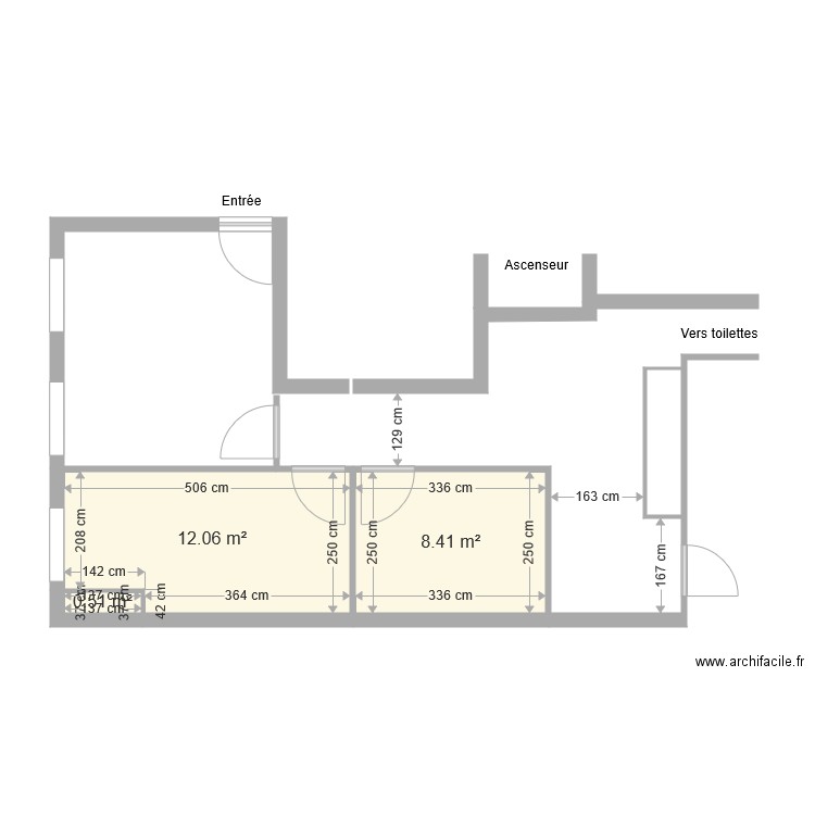 EDAP RDC 16 avril 2018 avec placard 2. Plan de 0 pièce et 0 m2