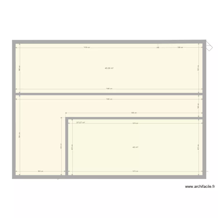 CHAMPLOUIS etage. Plan de 