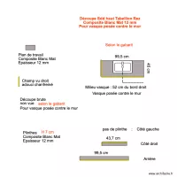 Tablette Sdd haut Tabellion Rez