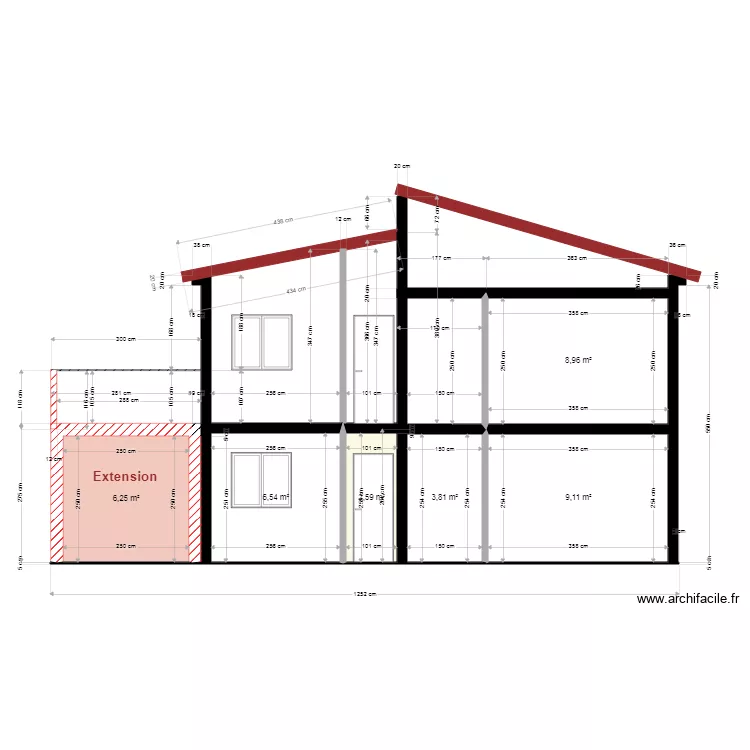 Coupe 2. Plan de Coupe 2. Plan de