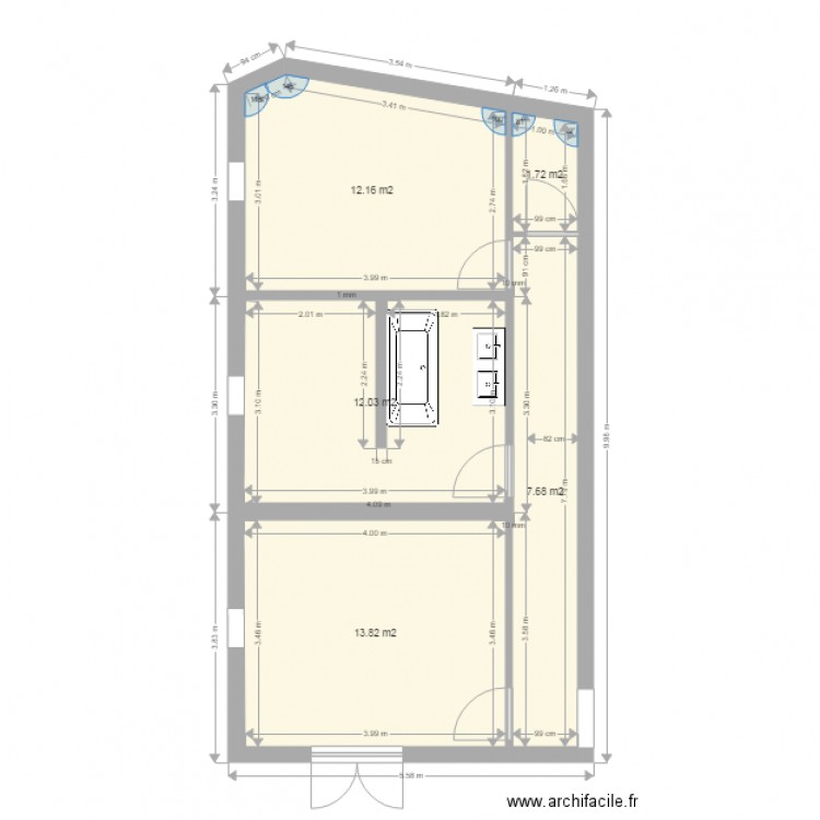 etage vrai cote test4. Plan de 0 pièce et 0 m2