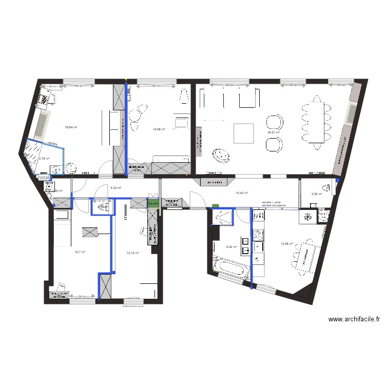plan projet chateau neuilly PROJET 8 mis à jour2. Plan de 0 pièce et 0 m2