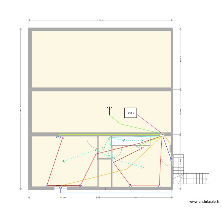 Vincent elec . Plan de 12 pièces et 249 m2