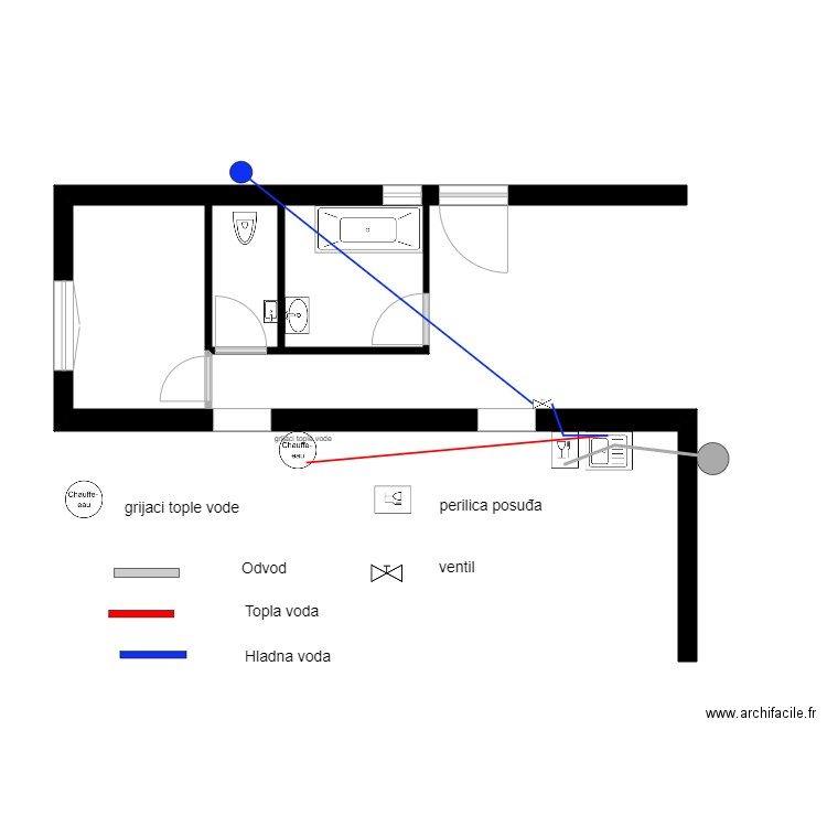 Jug-kuhinja-p-01. Plan de 0 pièce et 0 m2