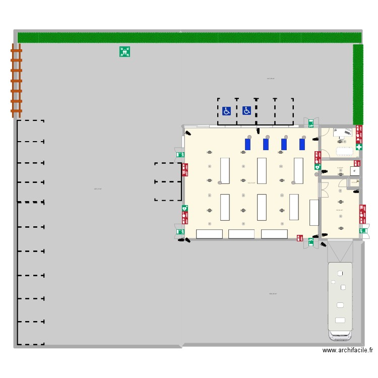 Salemi. Plan de 8 pièces et 933 m2