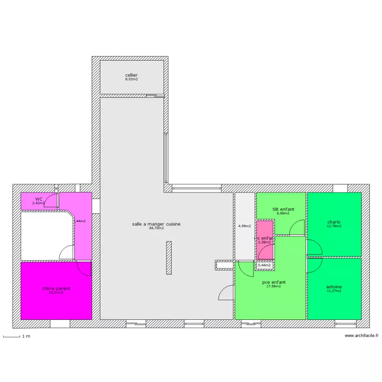 maison8. Plan de 