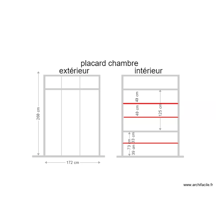 placard tiphaine. Plan de placard tiphaine. Plan de