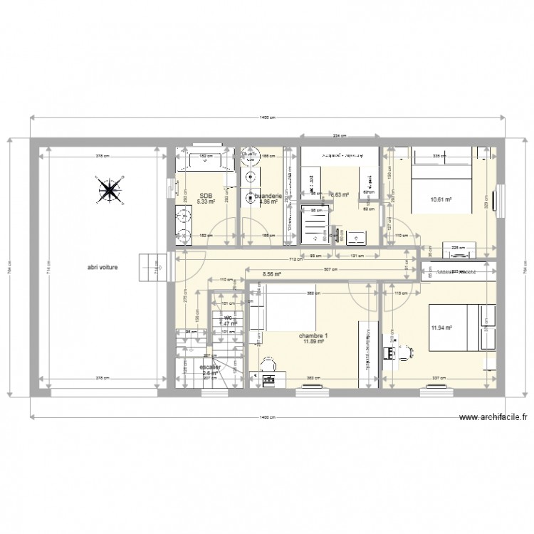 TEST 2 SDB 2. Plan de 0 pièce et 0 m2