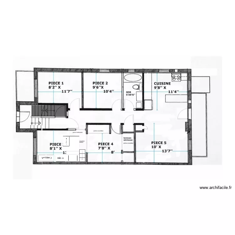 Chambre Ainhoa. Plan de 