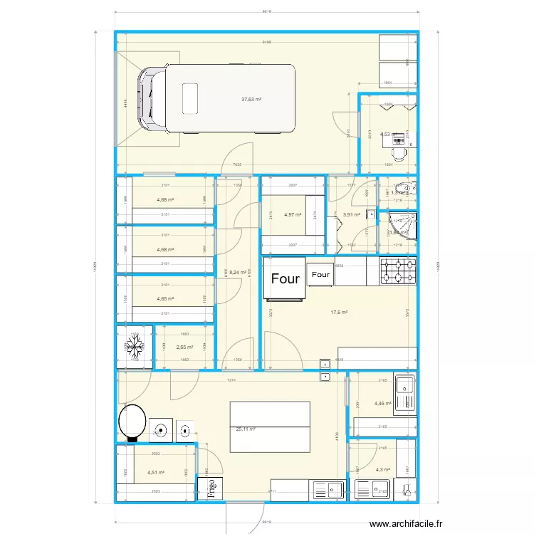 NIELAUD GERARD. Plan de 