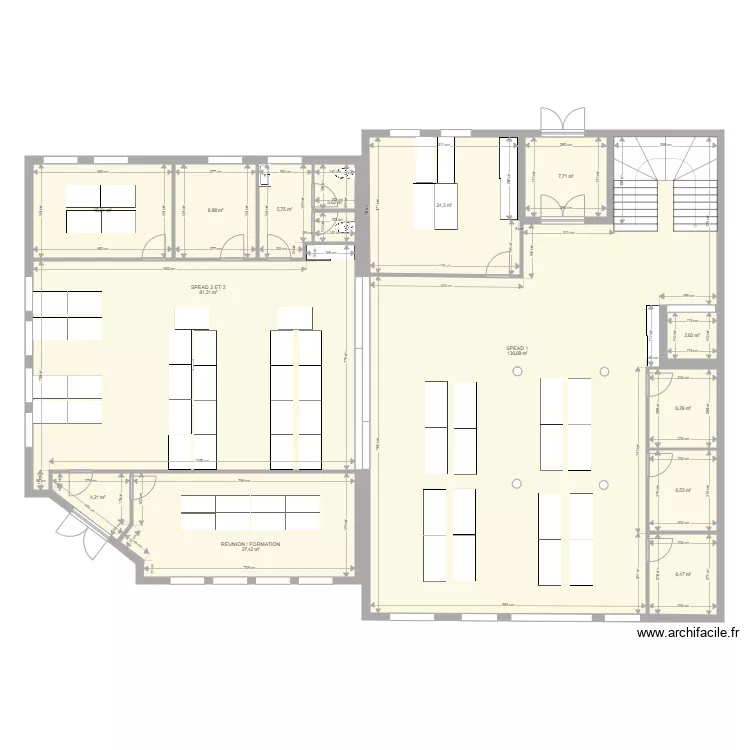 BAT 1 AGENCE RDC. Plan de BAT 1 AGENCE RDC. Plan de