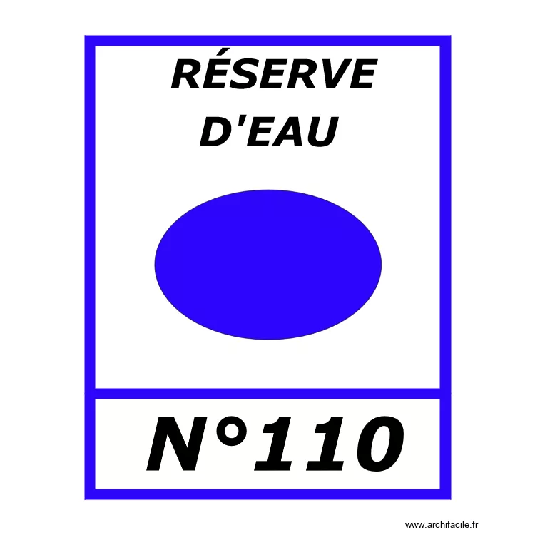 RESERVE INCENDIE. Plan de 