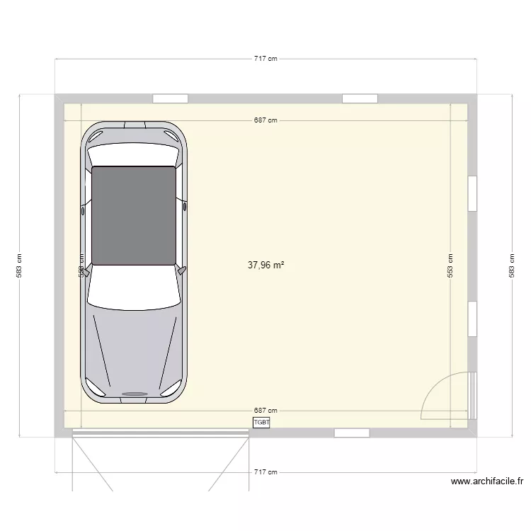 garage terrain dussol laine. Plan de 
