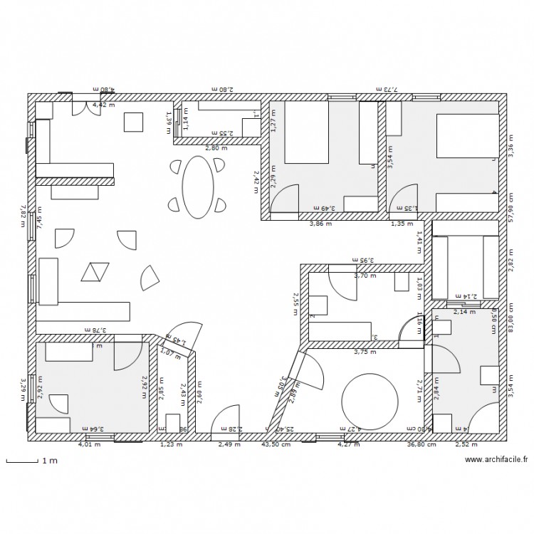 maison 1. Plan de 0 pièce et 0 m2