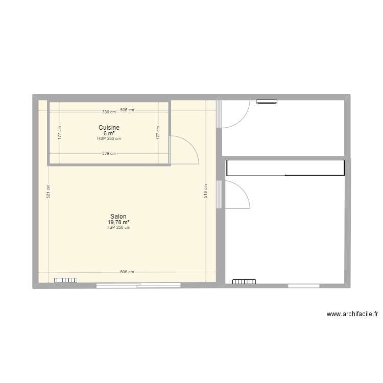 t2 . Plan de 0 pièce et 0 m2