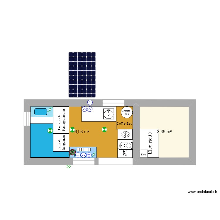 Aménagement Fourgon L3h2. Plan de 0 pièce et 0 m2