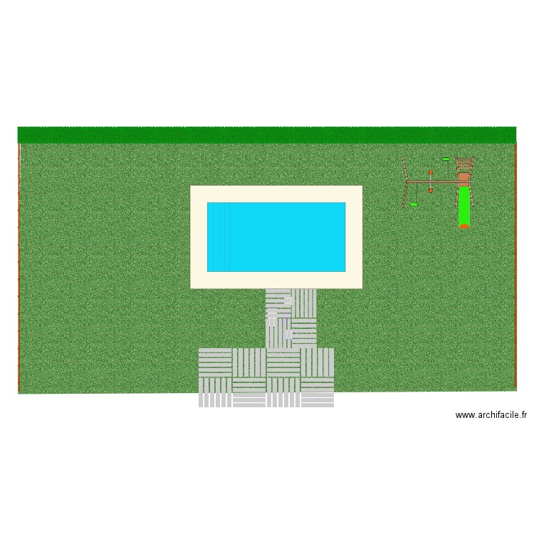 JARDIN. Plan de 0 pièce et 0 m2