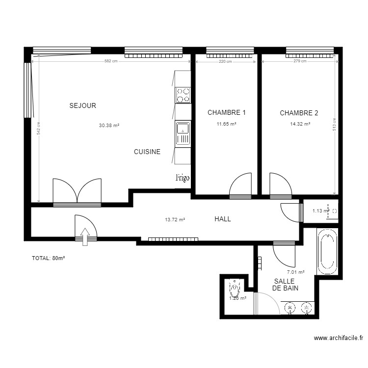 REZ DROIT STICHELBERG. Plan de 0 pièce et 0 m2