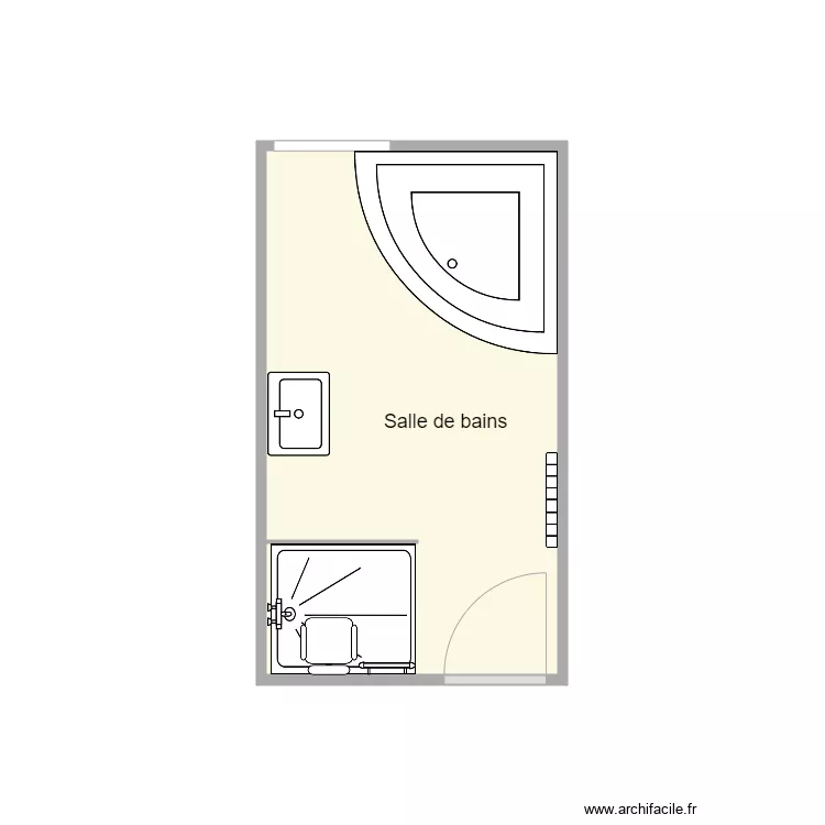 plan apr&egrave;s travaux Tourbot. Plan de 