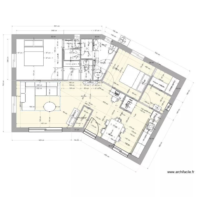 pp EN v 71 M&sup2;. Plan de 