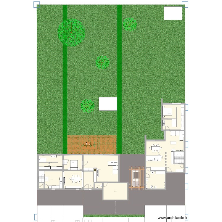 Maison Nath plus Annex 3. Plan de 20 pièces et 335 m2