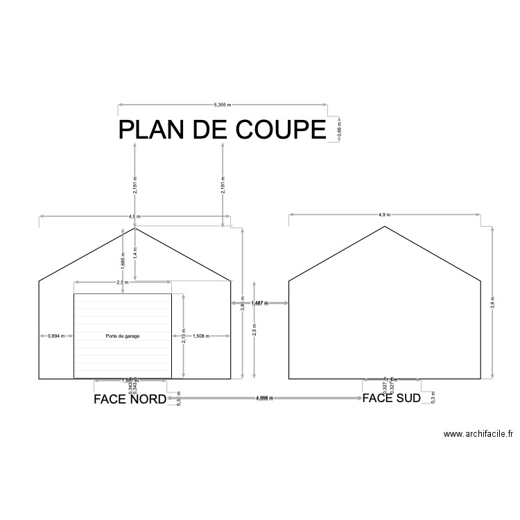 GARAGE PLAN . Plan de 0 pièce et 0 m2