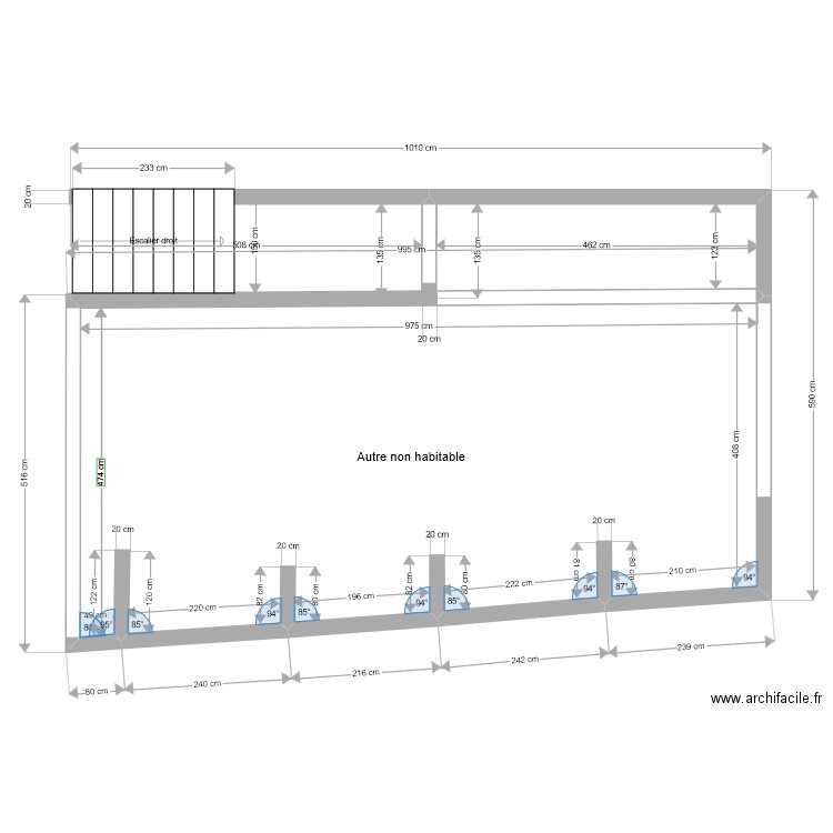 frankpourpatrick. Plan de 1 pièce et 42 m2